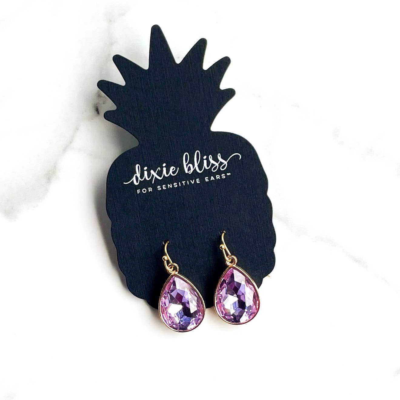 Lilac Drop Earrings-How Cute is That? Boutique