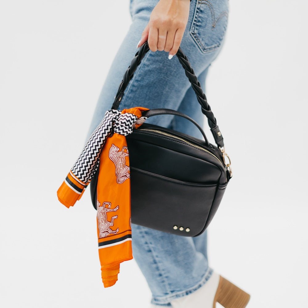 Harriet Handle Crossbody and Shoulder Bag in Black-How Cute is That? Boutique
