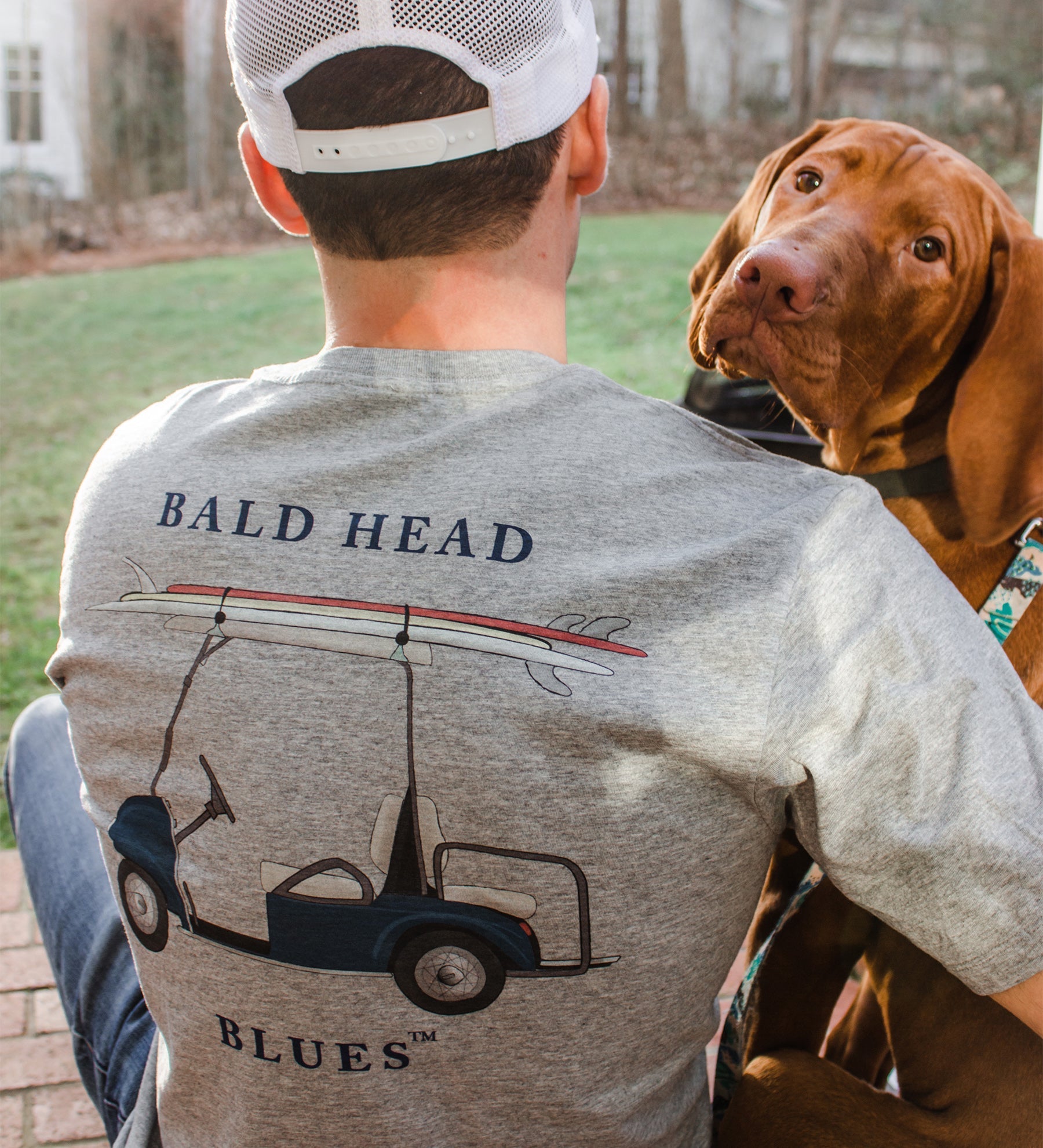 Island Tee - Short Sleeve Golf Cart - Heather Grey-How Cute is That? Boutique