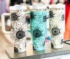 40 OZ SUNFLOWER TUMBLER-How Cute is That? Boutique
