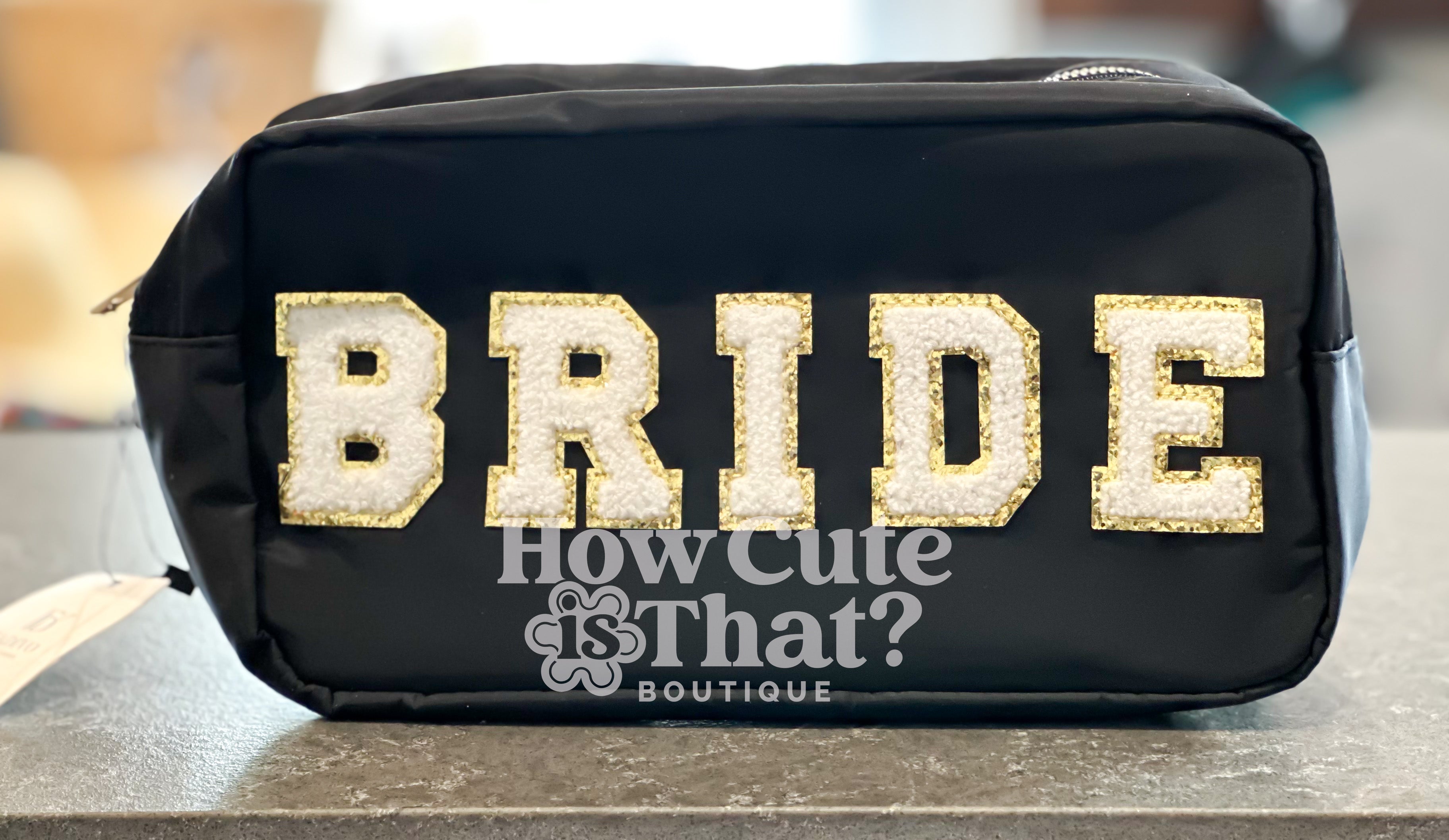 Bride Makeup Bag XLarge-How Cute is That? Boutique