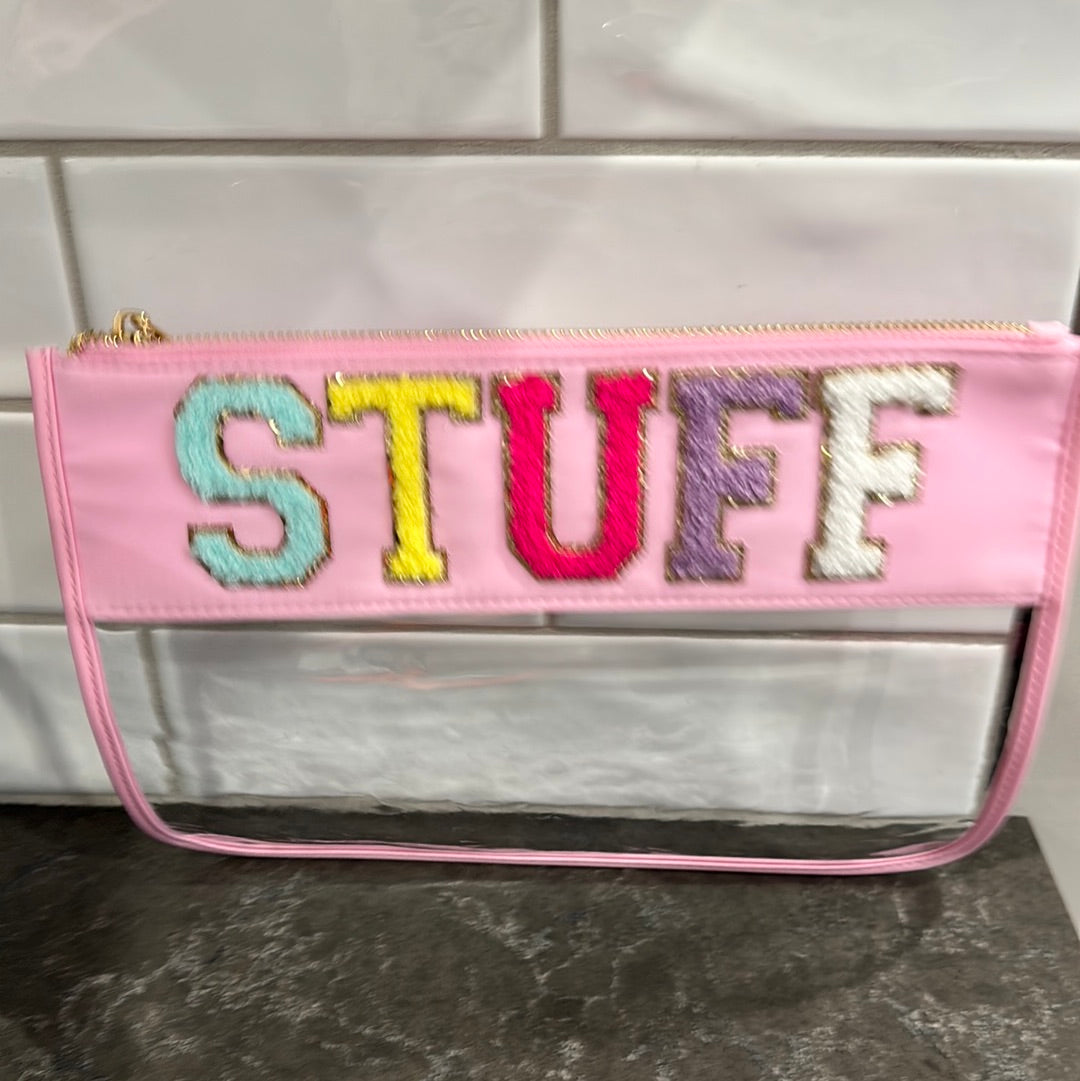 Pink STUFF travel pouch