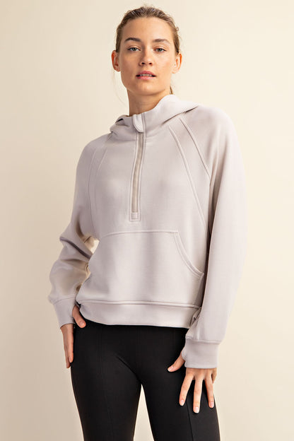 Quarter Zip Hoodie Jacket