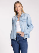 Jackie Denim Jacket--How Cute is That? Boutique