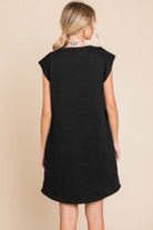 Embossed Texture Dress-How Cute is That? Boutique