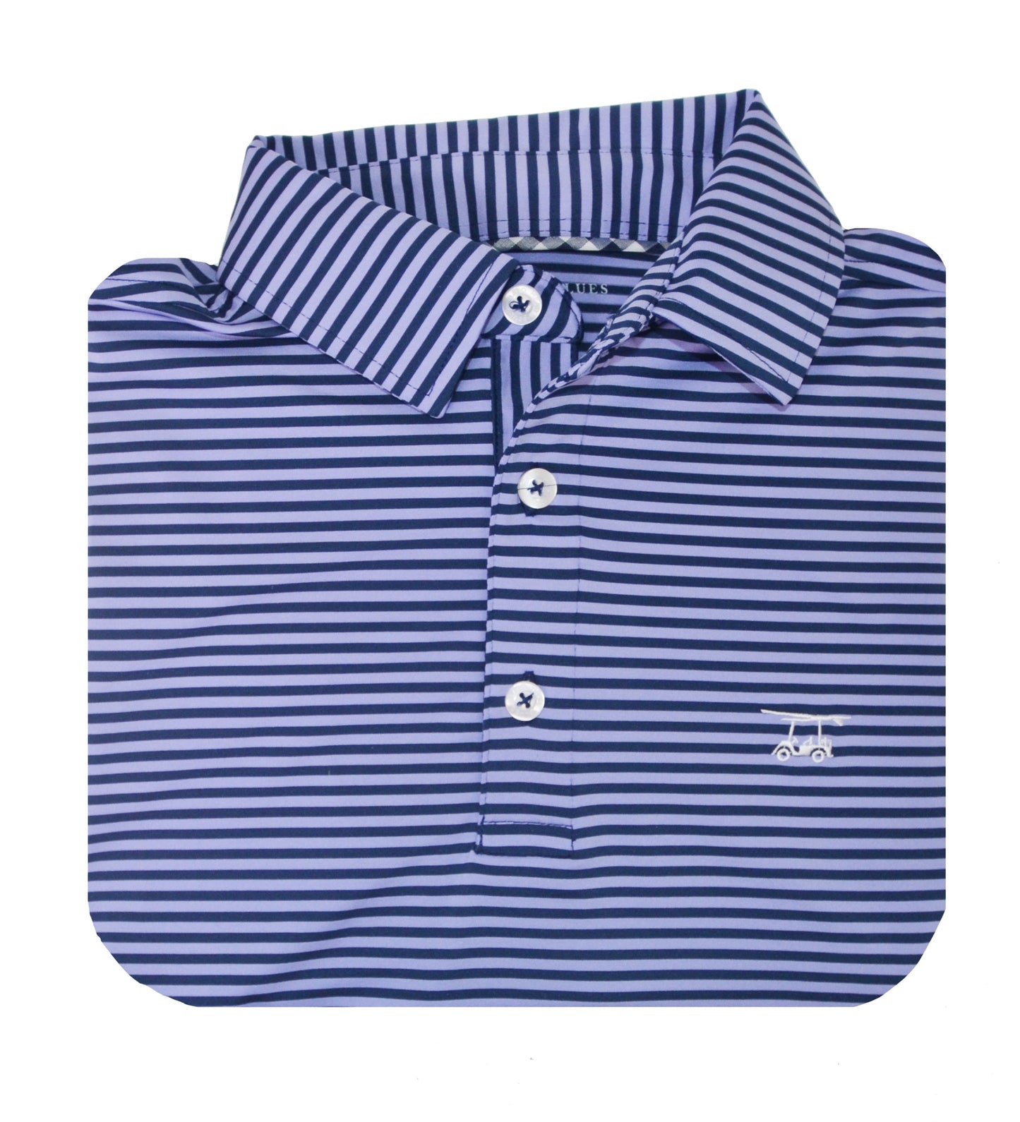 Albatross Polo - Medieval/Lavender Stripe