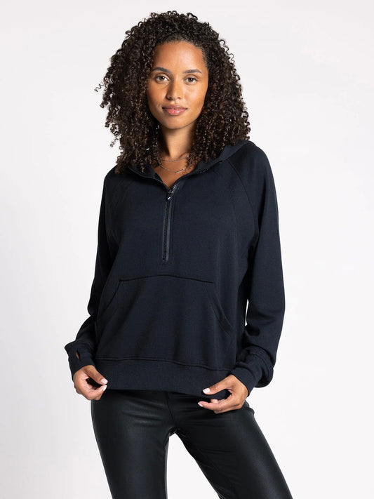 Black Hoodie Sweatshirt by Thread and Supply