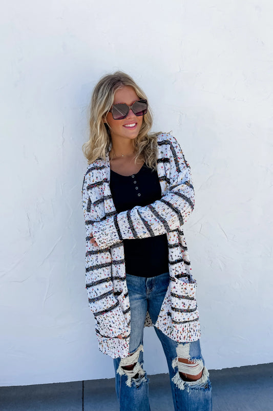 Miley Stripe Dot Cardigans