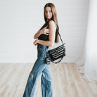 NOVA CHAIN CROSSBODY in black-How Cute is That? Boutique