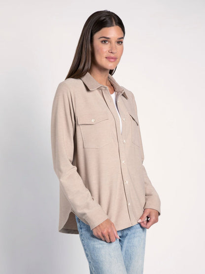 RYLAN SHIRT in Sand washed Tan