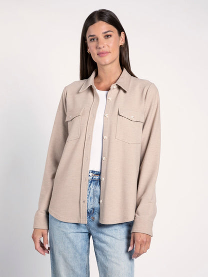 RYLAN SHIRT in Sand washed Tan