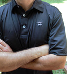 Albatross Polo - Solid Black-How Cute is That? Boutique