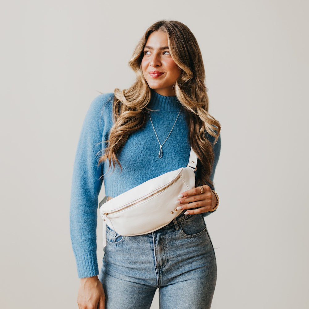 SWEET TALK SLING BAG in Cream-How Cute is That? Boutique