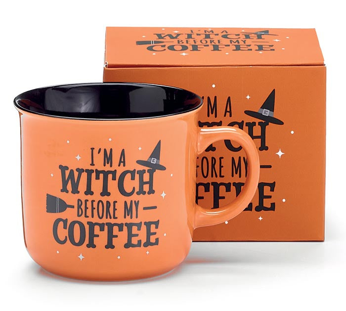 HALLOWEEN MUG I'M A WITCH BEFORE COFFEE-How Cute is That? Boutique