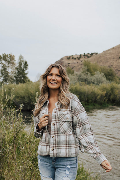 Crop Flannel Shacket