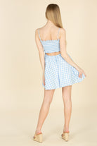 SMOCKING MINI FLARE DRESS Gingham-How Cute is That? Boutique