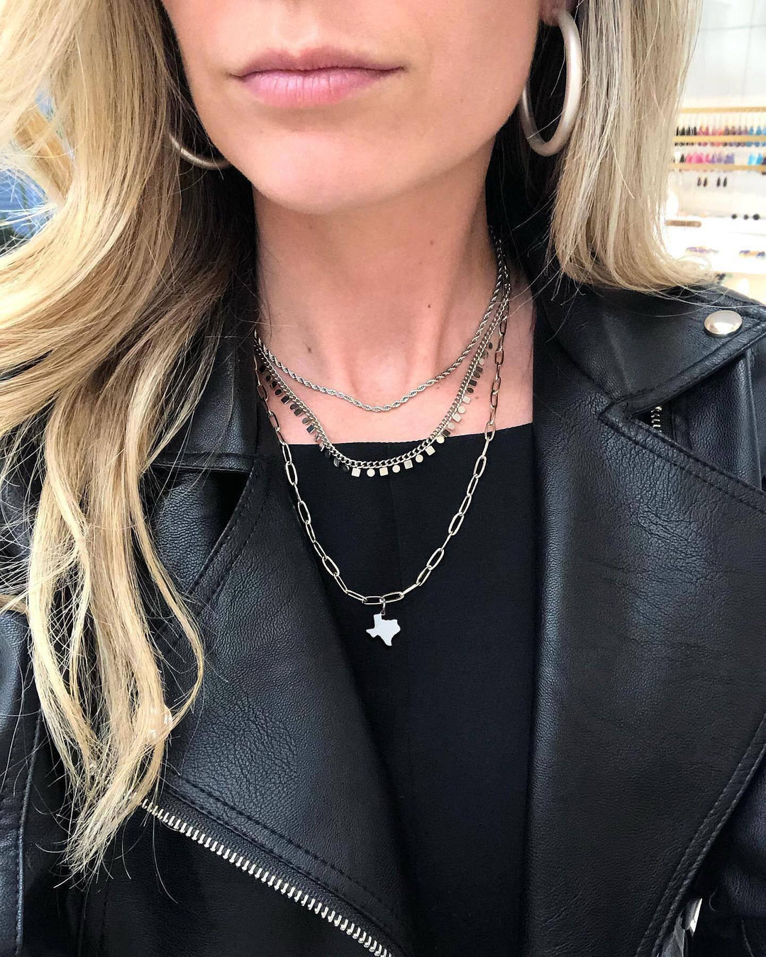Maker Collection - Silver Lync Necklace-How Cute is That? Boutique
