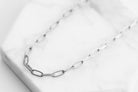 Maker Collection - Silver Lync Necklace-How Cute is That? Boutique