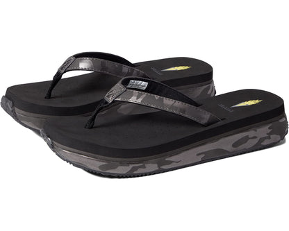 Volatile Untamed Sandal in Black Camo
