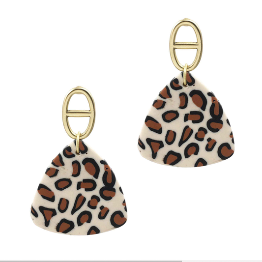 Tilly Leopard Print Earrings
