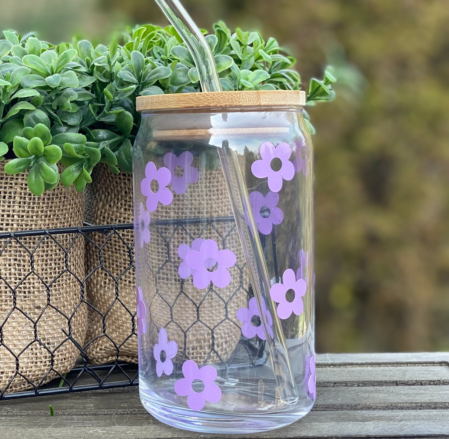 Daisy Beer Can Glass Tumbler