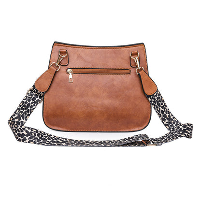 Vegan Leather Tassel Crossbody Purse