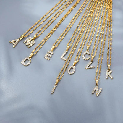 JILLIAN LETTER NECKLACE SET