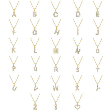JILLIAN LETTER NECKLACE SET