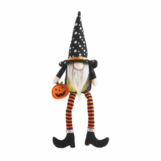 HALLOWEEN DELUXE LIGHT UP DANGLE GNOME- Medium