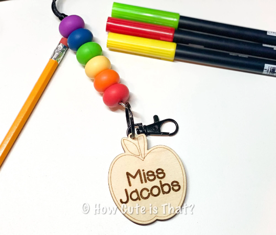 RAINBOW TEACHER LANYARDS-How Cute is That? Boutique