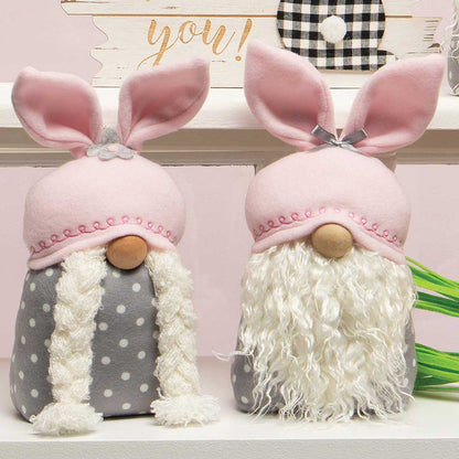 BUTTON AND BOWS BUNNY GNOME