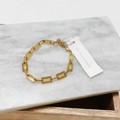 CHELSEA CHAIN LINKED BRACELET *WATERPROOF*