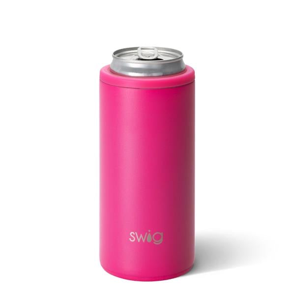 Swig Hot Pink Slim Can Cooler
