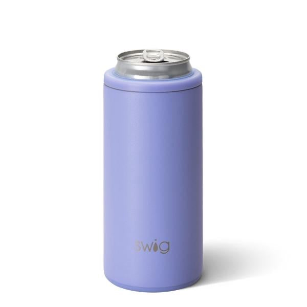 Swig Matte Hydrangea Slim Can Cooler-How Cute is That? Boutique