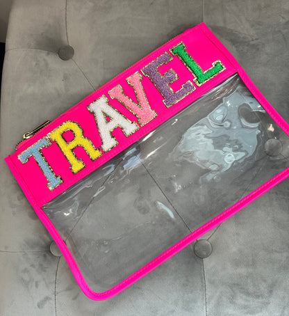 Hot Pink TRAVEL  pouch