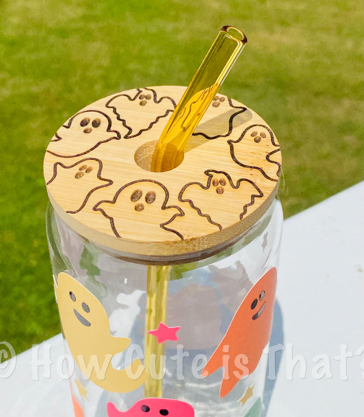 Glow in the Dark Ghost Glass Tumbler-How Cute is That? Boutique