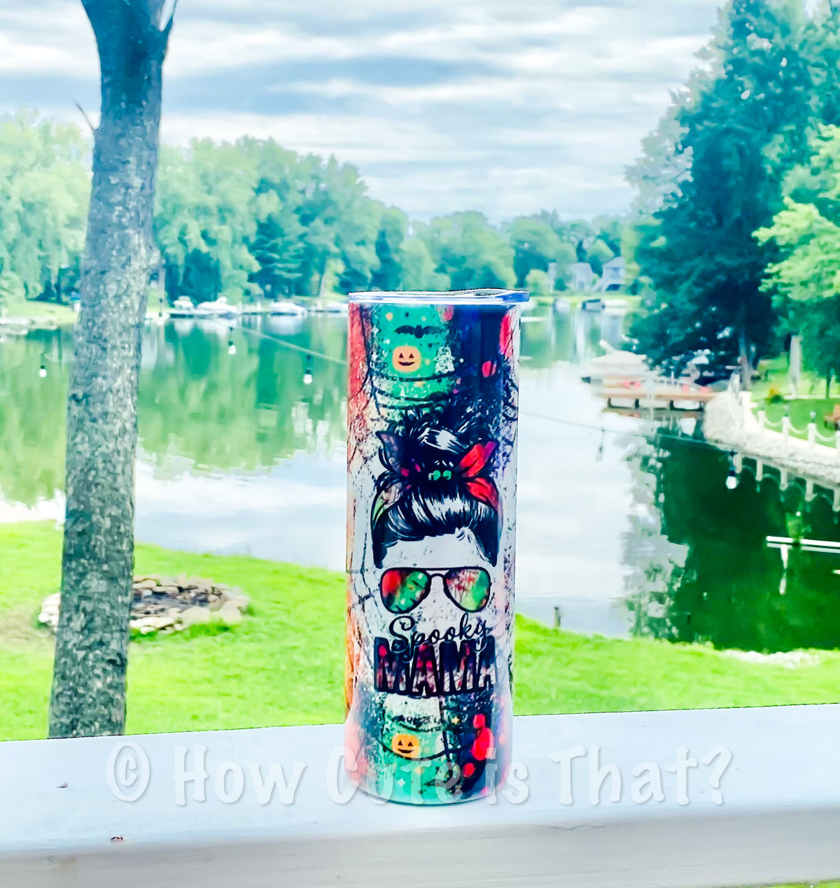 Glow in the Dark Ghost Glass Tumbler-How Cute is That? Boutique