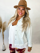 CHEYENNE DISTRESSED DENIM JACKET Shacket-How Cute is That? Boutique