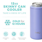 Swig Matte Hydrangea Slim Can Cooler-How Cute is That? Boutique