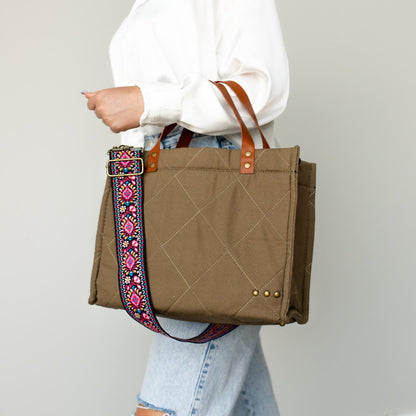 PS CROSSBODY TOTE BAG IN OLIVE