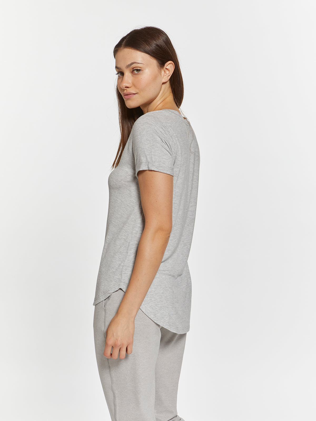 LANELLE TEE- Heather Storm-How Cute is That? Boutique