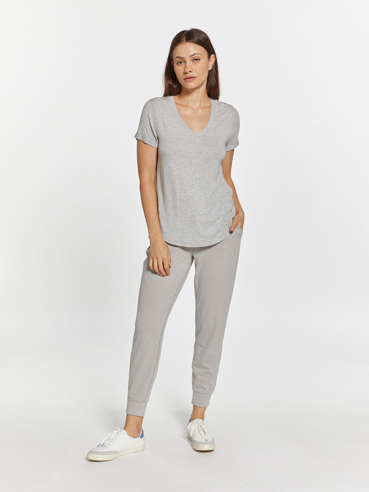 LANELLE TEE- Heather Storm-How Cute is That? Boutique